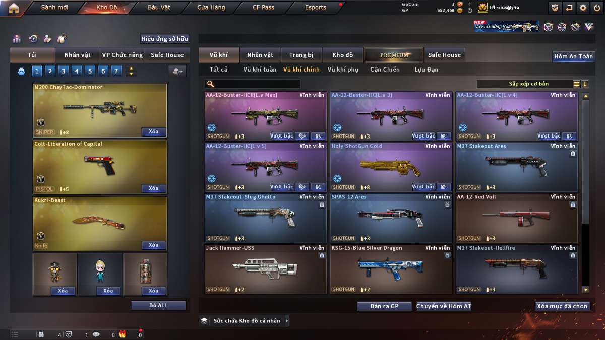shop acc cf uy tin gia re